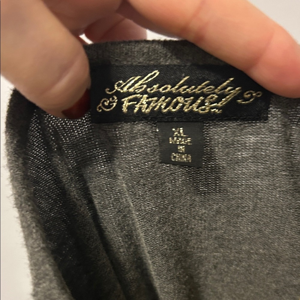 Absolutely Famous Geometric Patterned Gray And Te… - image 2